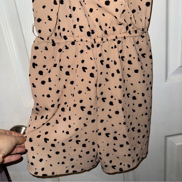 Polka Dot Cheetah Romper - Picture 3 of 5